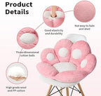 Ditucu Cat Paw Cushion Kawaii Chair Cushions 31.4 x 27.5 inch Cute Stuff Seat Pad Comfy Lazy Sofa Office Floor Pillow for Gaming Chairs Room Decor Pink - Image 5