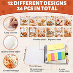 Fall Notebooks with Pens Bulk, 24 Sets, 5.5 x 4.7 In, Harvest - Image 4