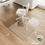 Koonmi Glass Chair Mat for Carpet, 48"x48" Thick Office Chair Mat - Image 2