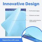 Find It File Folder Notepad, 72-Ct 3rd-Cut Tab Organizer Folders, Blue - Image 3
