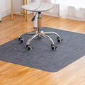 Baroyal Office Chair Mat for Hardwood Floor Under Desk Computer Rolling Chair Mat for Wood/Tile Floor Non-Slip Heavy Duty Desk Rug PVC Plastic Hard Floor Protector 48" x 60" (Cool Grey) by BAROYAL