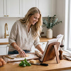 Beautiful Cookbook Stand for Your Kitchen Counter - Solid Wood, Fits iPad - Image 6