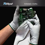 AAWipes ESD-Safe Wipes (9"x9", 100 pcs) - Lint-Free Cleanroom Cloth Wipers, Polyester-Carbon Blend (CE16009) - Image 3
