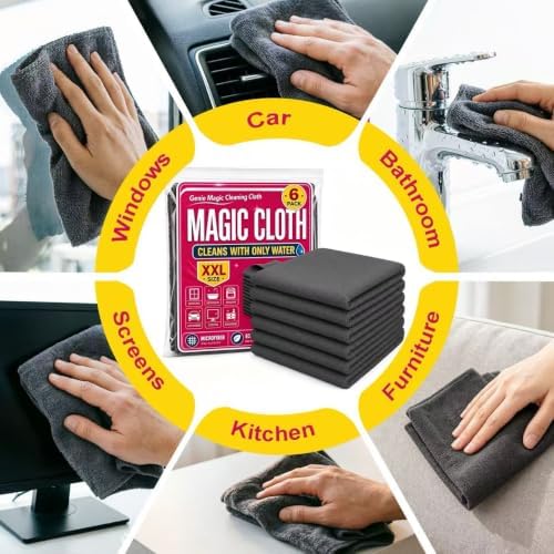 18PCS Magic Cleaning Cloth,Microfiber Magic Cloths for Home,Kitchen,Car - Image 7