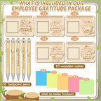 Dispowreath 10 Set Employee Christmas Appreciation Gift Sticky Note Holder - Image 3