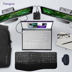 Targus 17 Inch Dual Fan Lap Chill Mat - Soft Neoprene Laptop Cooling Pad for Heat Protection,Fits Most 17" Laptops and Smaller - USB-A Connected Dual Fans for Heat Dispersion (AWE55US),(Pack of 8) - Image 4
