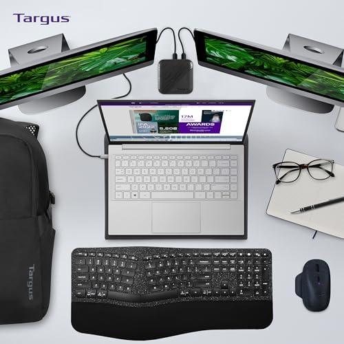 Targus 17 Inch Dual Fan Lap Chill Mat - Soft Neoprene Laptop Cooling Pad for Heat Protection,Fits Most 17" Laptops and Smaller - USB-A Connected Dual Fans for Heat Dispersion (AWE55US),(Pack of 8) - Image 4