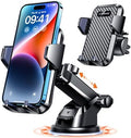 VANMASS【85+LBS Strongest Suction & Military-Grade Ultimate Car Phone Mount【Patent & Safety Certs】 Cell Phone Holder for Dash Windshield Vent for iPhone 17 Pro Max Automobile Interior Sets, Ink Black by VANMASS