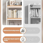 Desktop Hutch Bookshelf, 2-Tier Metal Desk Shelf with Grid Panel - Image 6