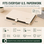 8 Pack Expanding File Organizer, 8 Pocket Accordion File Folders with Labels, Portable Plastic Document Paper Bill Receipt Organizer with Snap Closure for School Office Home, Letter/A4 Size, 4 Colors - Image 6