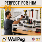 WallPeg Pegboard Kit - 4 Each 24"x16" White Pegbaord Panels - Made in The USA - Image 5