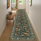 DUKINO 2.6x14 Runner Rug for Hallway, Washable Animal Rug Non Slip, Black - Image 6
