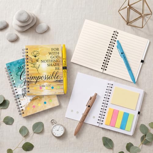 Sprial Notebooks with Pens Bulk, 48 Pack, 5.5 x 4.7 Inch, Ocean - Image 2