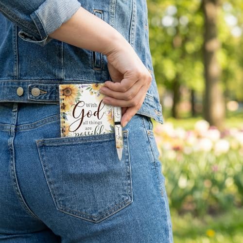Sprial Notebooks with Pens Bulk, 48 Pack, 5.5 x 4.7 Inch, Prayer - Image 6