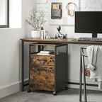 VASAGLE 2 Drawer File Cabinet with Lock, Rolling Printer Stand - Image 4
