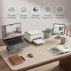 Large Desk Pad Non-Slip Desk Mat Protector for Keyboard Mouse Waterproof Vegan Leather Surface Faux Leather Laptop Mat Smooth Mouse Pad Premium Gift Tube Warm Beige 55" x 23" - Image 5
