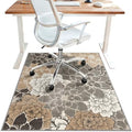 36"x48" Office Chair Mat for Hardwood Floor, Non-Slip Washable Grey Beige by BESBLEE