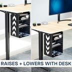 VIVO Black Under Desk Storage Cabinet, DESK-SC01 - Image 6