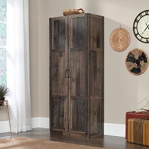 Sauder Select Storage Cabinet, Pantry Cabinet Kitchen Storage with Adjustable Shelves, Utility Room Storage Cabinet, in Reclaimed Pine - Image 2