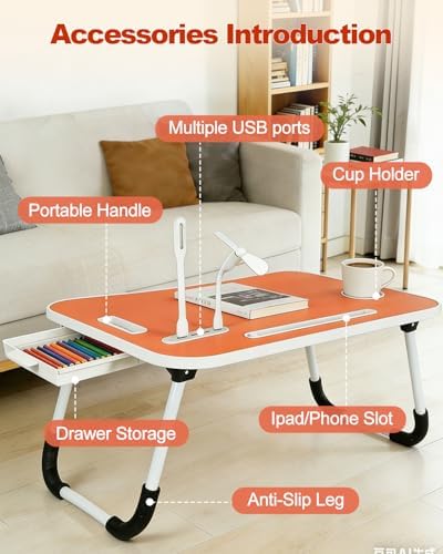 Laptop Desk for Bed, Laptop Stand & Lap Desk, Foldable Laptop Table - Image 5