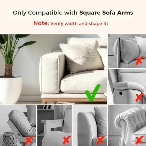 Wealone Black Couch Arm Tray, Sofa Arm Table with TV Tray & Storage Box - Image 4