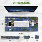 ToLuLu Extended Gaming Mouse Pad, Ergonomic Keyboard Mouse Wrist Rest Set - Image 2