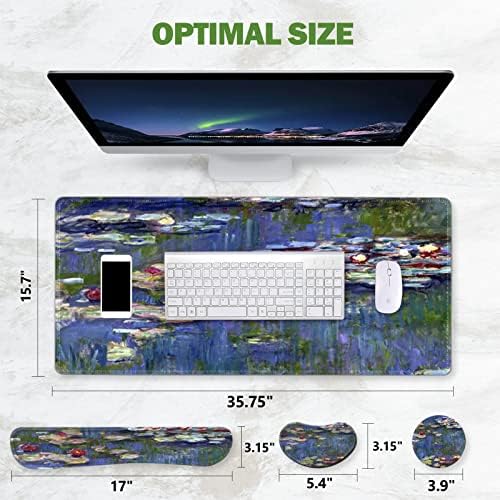 ToLuLu Extended Gaming Mouse Pad, Ergonomic Keyboard Mouse Wrist Rest Set - Image 2