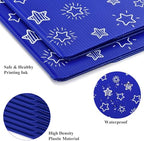 Blue 24-Pack Desk Dividers for Students, Waterproof Plastic Study Carrel Divider, Durable Testing Dividers for Classroom Teacher Supplies, Easy to Clean Privacy Shield Folder Boards for Student Desk - Image 3