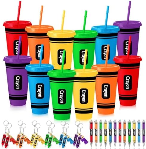 Qinyoung 36 Pcs Crayon Back to School Gift Bulk for Teacher Student by Qinyoung