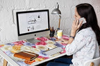 Giant 48x24 Large Mouse Pad XXXL Desk Mat Gaming Mousepad Huge Desk Pad Pink Rose 4XL Full Computer Mat for Protector Desktop Wireless - Image 6