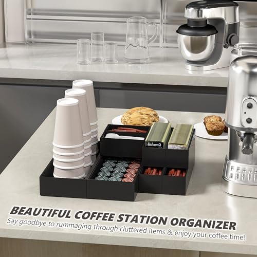 Bamboo Kitchen Drawer Organizer, 2-Pack, 17" x 6" x 2.5", Black - Image 7