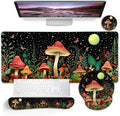Blusabaca Mushroom Mouse Pad, Funny Cute Desk Mat Office Accessories Decor by Blusabaca