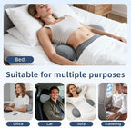 Buckwheat Lumbar Support Pillow for Bed Sitting and Couch Support, Firm Ergonomic Back Pillow for Lower Back Pain Relief, Small Natural Back Support Pillow Recliner Pillow - Image 4