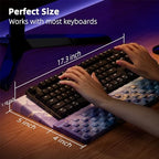 Ospelelf Computer Keyboard Stand Tilt with Wrist Rest, Comfy Ergonomic Keyboard Riser Holder for Desktop - Image 6