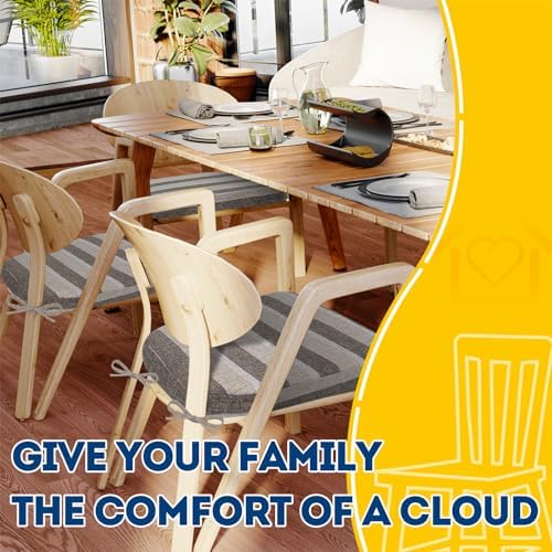 AAAAAcessories Chair Cushions for Dining Chairs, 17 x 16 x 2 in, Set of 2 - Image 6