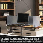 Fabbay 4 Pcs Acoustic Desk Divider Desk Partition for Students 16 x 24 Inch Table Freestanding Privacy Panel Visual Distraction and Noise Reducing for School Classroom Teacher Office (Silver Gray) - Image 5