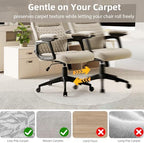 Office Chair Mat for Carpet - 36x36 Inch Plastic Computer Desk Floor Protectors for Chairs Clear Under Desk Rug Pad for Rolling Gaming Chair - Image 4
