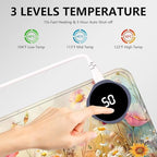 Heated Mouse Pad with 3 Levels Heated,Colorful Flowers - Image 5