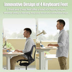 Split Ergonomic Keyboard Wireless with Cushioned Wrist & Palm Rest - Image 6