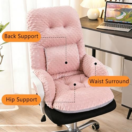 Office Chair Cushions with Armrest，Non-Slip Rocking Chair Pad with High Back Support for Dining Dorm Floor Car Office Patio - Image 3
