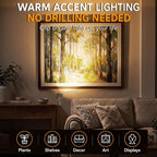 LED Clamp Spot Lights 2 Pack, 3000K Warm White Indoor Spotlights, Clip On Lights with 2.76" Wide Clamp, 270° Adjustable & Switch for Artwork, Plants, Shelves, Displays, Workshop, Desk - Image 3