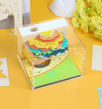 3D Memo Pad 240 Sheets Four Season Tree Notepad Cute Kawaii Sticky Note Pad 3D Paper Carving Art Craftwork Desk Decoration Pen Holder DIY Creative Gift,Autumn - Image 3