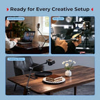 SMALLRIG Desktop Magic Arm Support with Super Clamp Kit, Phone Mount Clamp - Image 7