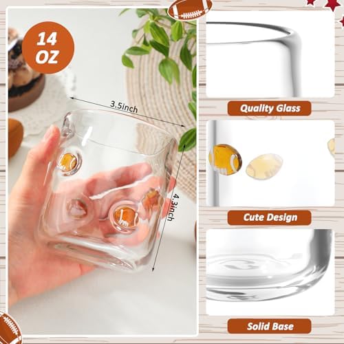 SiliFine 2 Pcs Football Icon Juice Glasses - Image 3