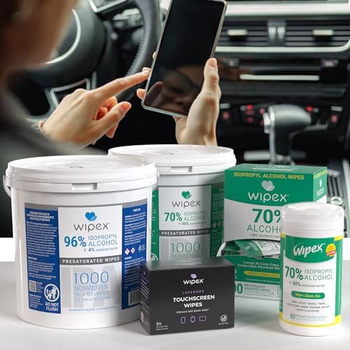 Wipex Alcohol Wipes for Electronics - Tech Wipes with 70% Isopropyl Alcohol - Equipment Cleaning for Computers, iPhones and Household Items, New Lint Free Cloth, 80 Count (Pack of 6) - Image 6