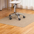 BARoyal Office Chair Mat for Hardwood Floor Under Desk Computer Rolling Chair Mat for Wood/Tile Floor Non-Slip Heavy Duty Desk Rug PVC Plastic Hard Floor Protector 30" x 48"(Linen) by BAROYAL