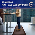 FEATOL Anti Fatigue Mat for Standing Desk & Kitchen Floor, 9/10 Extra Thick - Image 2