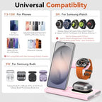 Wireless Charger for Samsung Charging Station, Foldable & Nightlight - Image 3