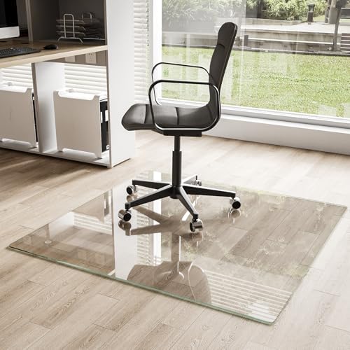 Koonmi Glass Chair Mat for Carpet, 48"x48" Thick Office Chair Mat - Image 6