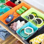 Three by Three Seattle Felt Storage Bins w/Expandable Bin, Set of 8 - Image 2
